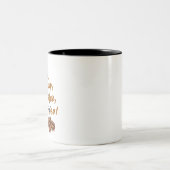 Cozy Morning Coffee Chill Vibes Aesthetic Mug ツートーンマグカップ (中央)