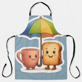 Cozy Morning Duo ☕🍞 エプロン (正面)