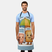 Cozy Morning Duo ☕🍞 エプロン (着用した状態)