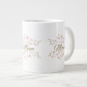 Cozy Mother’s Day & Birthday Gift, Floral Mum ジャンボコーヒーマグカップ (正面右)