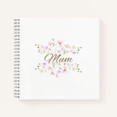 Cozy Mother’s Day & Birthday Gift, Floral Mum ノートブック (正面)