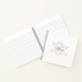 Cozy Mother’s Day & Birthday Gift, Floral Mum ノートブック