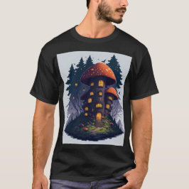Cozy Mushroom Cottage in a Magical Forest   Tシャツ