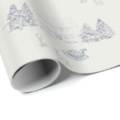 Cozy New England Christmas Home (Small Scale) ラッピングペーパー (ロールコーナー)