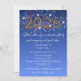 Cozy New Years Gathering Invitation 招待状