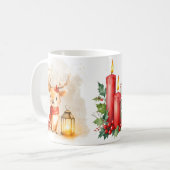 Cozy Nights Reindeer Recipe Mug コーヒーマグカップ (正面左)
