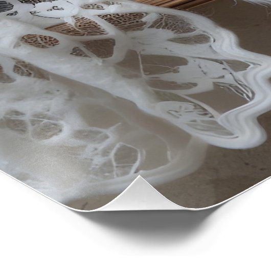 Cozy Nighttime Window Scene ポスター (コーナー)