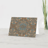 Cozy old pattern 箔グリーティングカード (裏面)