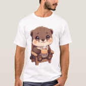 Cozy Otter Tea Moment Tシャツ (正面)