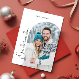 Cozy Our Christmas Cheer Couple love Holiday Card シーズンカード