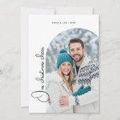 Cozy Our Christmas Cheer Couple love Holiday Card シーズンカード (正面)