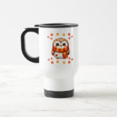 Cozy Owl Fall Design Cute Animal トラベルマグ (左)