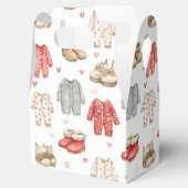 Cozy Pajamas Boho Babyshower Pattern フェイバーボックス (オープン)