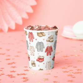 Cozy Pajamas Boho Babyshower Pattern 紙コップ