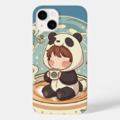 Cozy Panda Brew Protective Phone Case Case-Mate iPhoneケース (裏面)