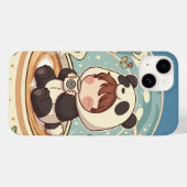 Cozy Panda Brew Protective Phone Case Case-Mate iPhoneケース (裏面 (横))