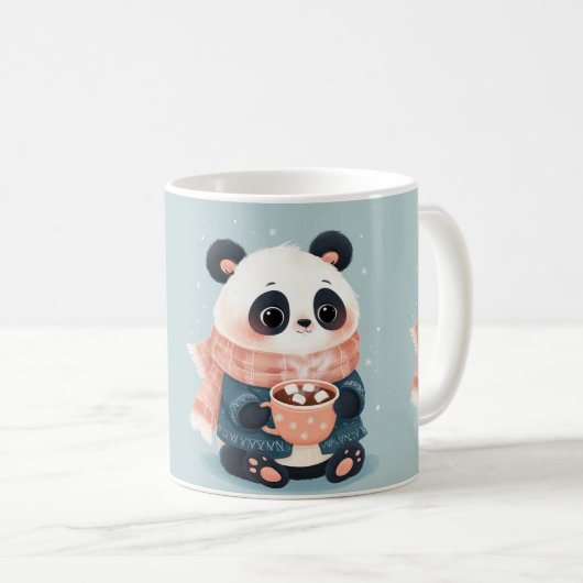 Cozy Panda's Cocoa コーヒーマグカップ (正面右)