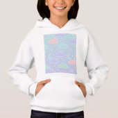 Cozy Pastel Cloud Aesthetic Hoodie (正面)