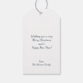 Cozy Pastel Snowman Christmas ギフトタグ (裏面)