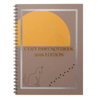 Cozy Paws 2026 Edition Spiral Notebook ノートブック