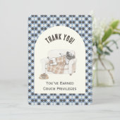 Cozy Paws Flat Thank You Card サンキューカード (スタンド正面)