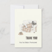 Cozy Paws Thank You Card サンキューカード (正面)