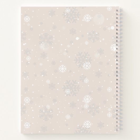 Cozy Paws Thoughts Spiral Journal Notebook ノートブック (裏面)