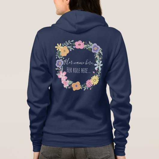 Cozy Personalized Keepsake for Your Bridesmaids パーカ (裏面)