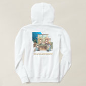 Cozy Pet Friends Chibi Anime Art パーカ (デザイン裏面)