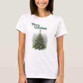 Cozy Pine Christmas Tree  Tシャツ (正面)
