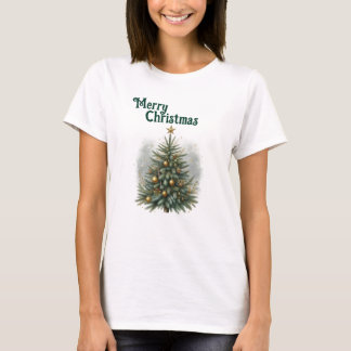 Cozy Pine Christmas Tree  Tシャツ