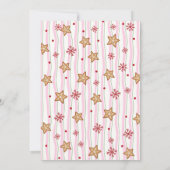 Cozy Pink Christmas Pajama Birthday 招待状 (裏面)