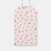 Cozy Pink Christmas Pattern ギフトタグ (裏面)