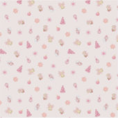 Cozy Pink Christmas Pattern シール (正面)
