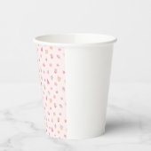 Cozy Pink Christmas Pattern 紙コップ (左)