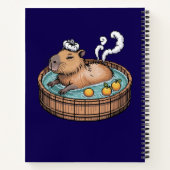 Cozy Pixel Art Zen Capybara Hot Spring ノートブック (裏面)