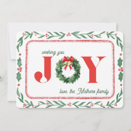 Cozy Plaid Christmas Joy シーズンカード