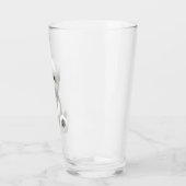 Cozy Plush Moment: Smiling Bichon Hugging Mini Pup タンブラーグラス (左)