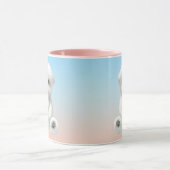 Cozy Plush Moment: Smiling Bichon Hugging Mini Pup マグカップ (中央)