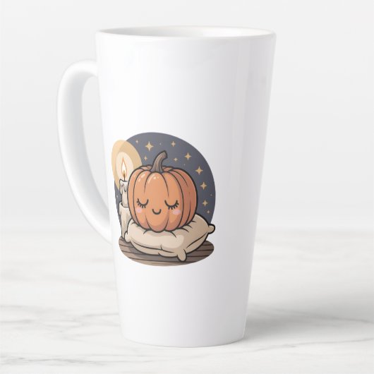 Cozy Pumpkin Dream Mug カフェラテマグ (左アングル)