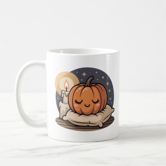 Cozy Pumpkin Dream Mug コーヒーマグカップ (左)