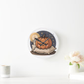 Cozy Pumpkin Dream Watch ラウンド壁時計 (ホーム)