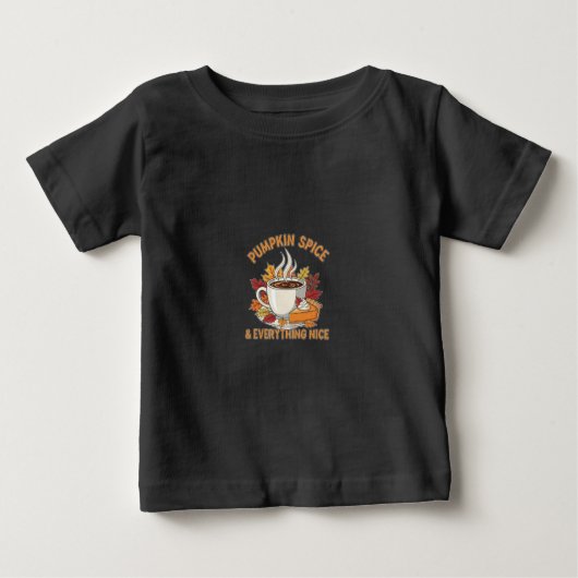 Cozy Pumpkin Spice & Everything Nice T-Shirt - Aut ベビーTシャツ (正面)