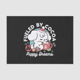 Cozy Puppy Dreams – Hot Chocolate and Christmas 薄葉紙