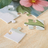 Cozy Rabbits Huddled with Valentine Balloon ジグソーパズル (側面)