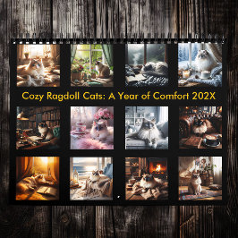 Cozy Ragdoll Cats:2025年の心地よい カレンダー