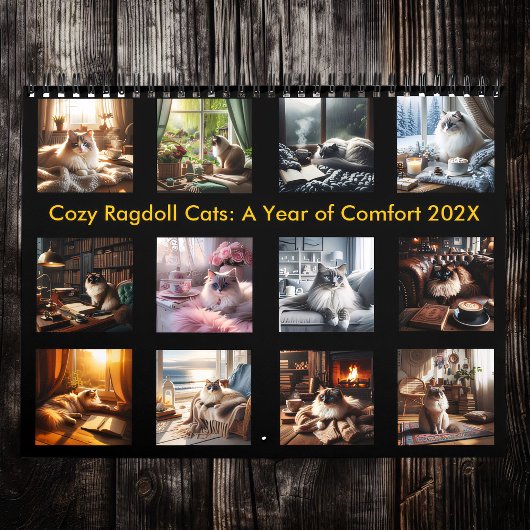 Cozy Ragdoll Cats:2025年の心地よい カレンダー