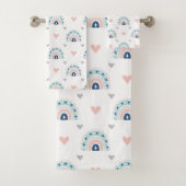 Cozy Rainbow Towels Boho Gift for Little Ones バスタオルセット (インサイチュ)