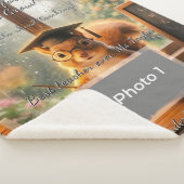 Cozy Rainy Day Squirrel Teacher Appreciation シェルパブランケット (3/4)