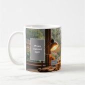 Cozy Rainy Day Squirrel Teacher Appreciation Mug コーヒーマグカップ (左)